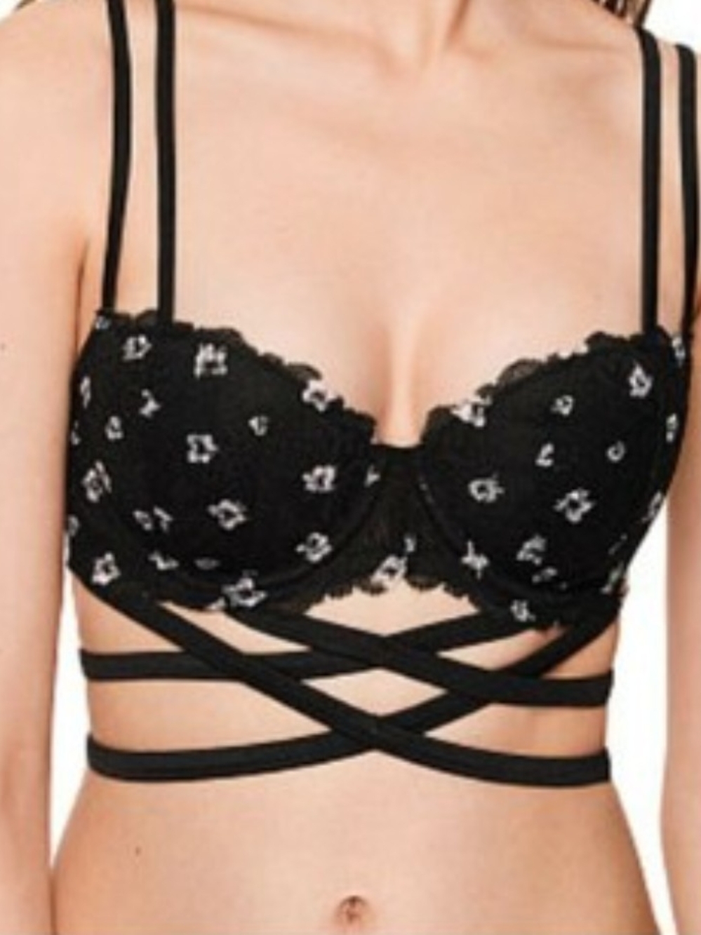 NWT Limited Edition Victoria's Secret PINK "The Date" Strappy Push-Up Bra
